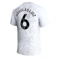 Camiseta Aston Villa Douglas Luiz #6 Segunda Equipación Replica 2023-24 mangas cortas